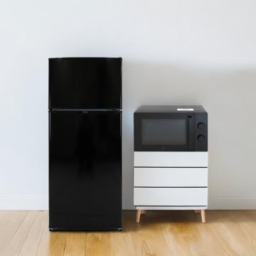 らくらく家電2点セット(冷蔵庫110～120L・電子レンジ)ブラック　レンタル
								