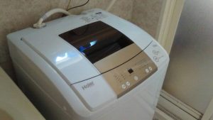 レンタルで納品した洗濯機の写真