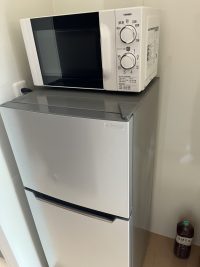 118L冷蔵庫,電子レンジの写真
