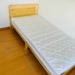 家具レンタルシングルベッドの写真
