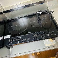 家電レンタル二口IH調理器の写真