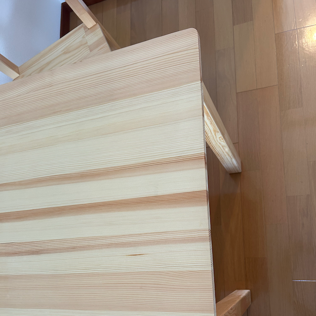 家具レンタルダイニング３点セット木製の写真