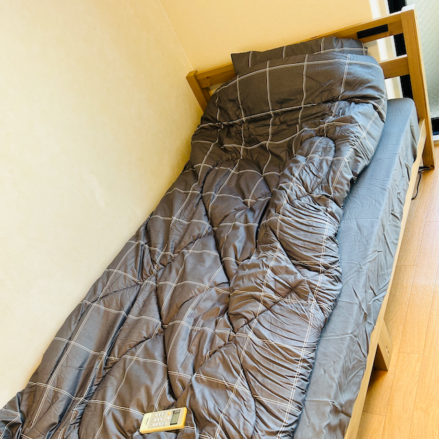 家具レンタルシングルベッドの写真