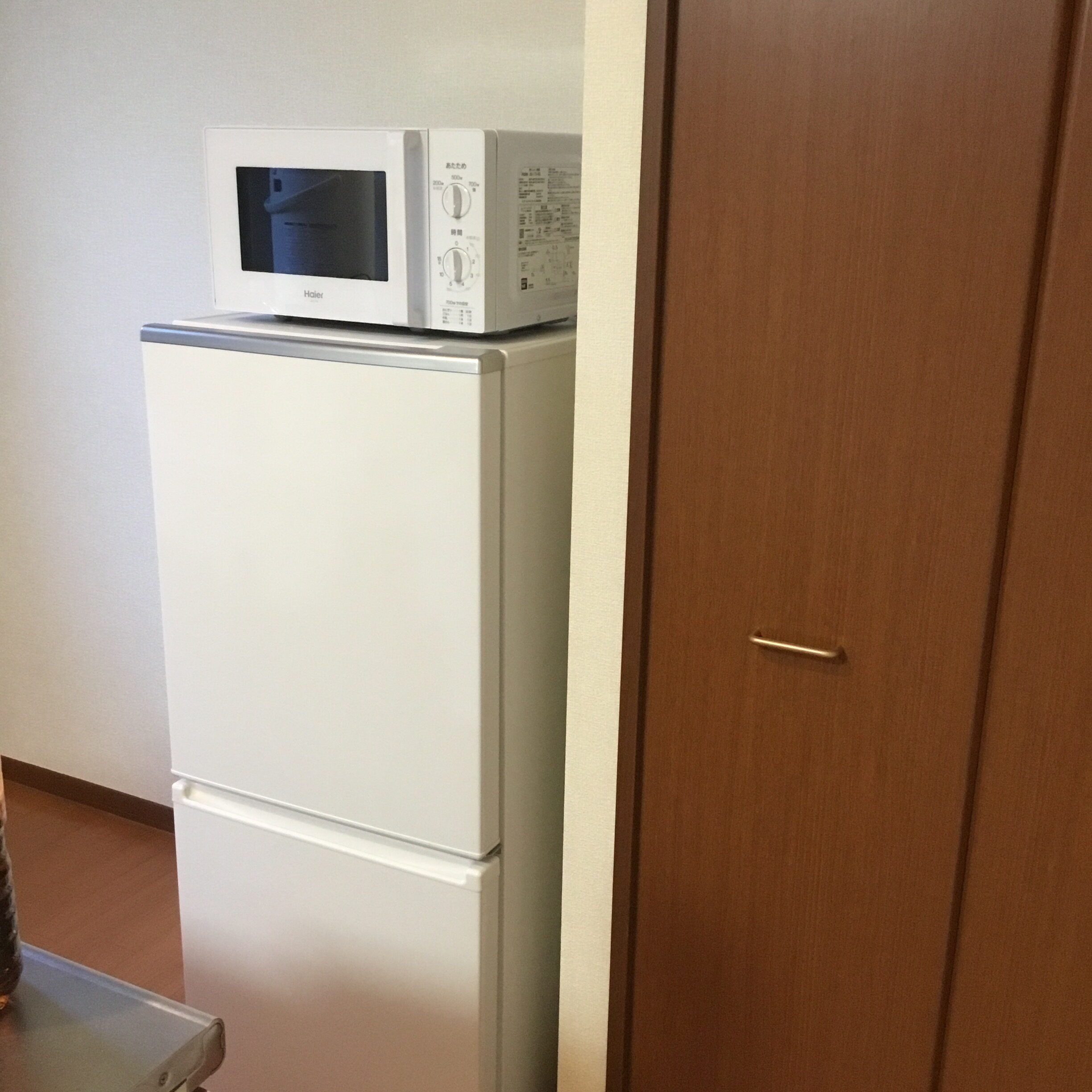 冷蔵庫と電子レンジ