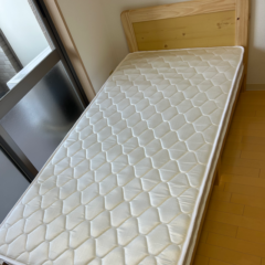 家具レンタルシングルベッドの写真