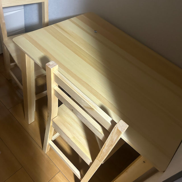 家具レンタルダイニング３点セットの写真