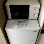 山梨県甲府市よりらくらく家電3点セット（85L冷蔵庫、4.2ｋ洗濯機、電子レンジ）のご注文をいただきました。家電　レンタル　設置　格安　月額払い