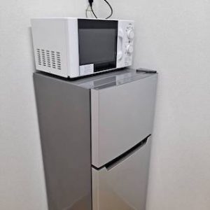 家電レンタル120L冷蔵庫電子レンジの写真
