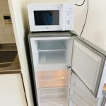 大阪府摂津市で冷蔵庫と電子レンジとベッドを家電レンタルと家具レンタルしていただきました！