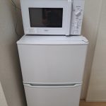 大阪府箕面市で冷蔵庫と洗濯機と電子レンジのらくらく家電3点セットを家電レンタルしていただきました！