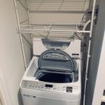 大阪府大阪市中央区で洗濯機と洗濯機ラックを家電レンタルと家具レンタルしていただきました！