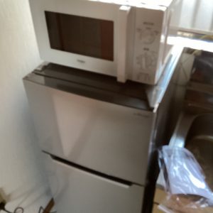 家電レンタル　電子レンジ　冷蔵庫の写真