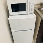 大阪府大阪市旭区で冷蔵庫と洗濯機と電子レンジのらくらく家電３点セットを家電レンタルしていただきました！