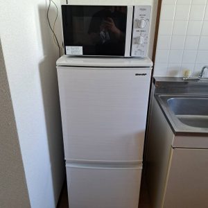 家電レンタル冷蔵庫と電子レンジの画像