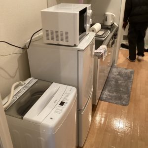電子レンジ、冷蔵庫、洗濯機