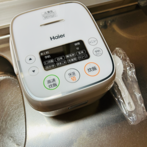 家電レンタル3合炊飯器の写真