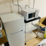 奈良県奈良市で冷蔵庫と電子レンジとレンジ台を家電レンタルと家具レンタルしていただきました!