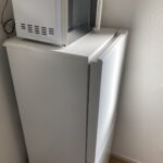 東京都品川区で150L冷蔵庫と電子レンジを家電レンタルしていただきました。