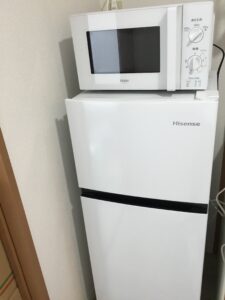冷蔵庫と電子レンジ