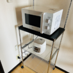 奈良県奈良市でレンジ台と電子レンジとテレビと伸縮テレビ台を家電レンタルと家具レンタルしていただきました！