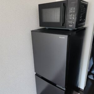 家電レンタル冷蔵庫と電子レンジの画像
