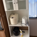 京都府京都市伏見区でレンジボードと炊飯器と電気ケトルを家電レンタルと家具レンタルしていただきました！