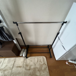 家具レンタルハンガーラックの写真